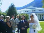 Walking Julie up the aisle